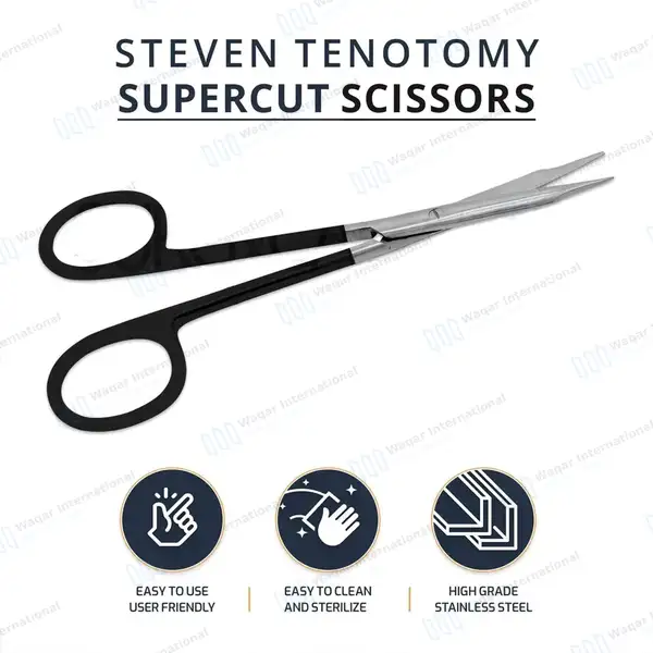 Supercut Stevens Tenotomy Scissors 5.5″ Straight - surgical instruments manufactured by Waqar International, Sialkot - view 9