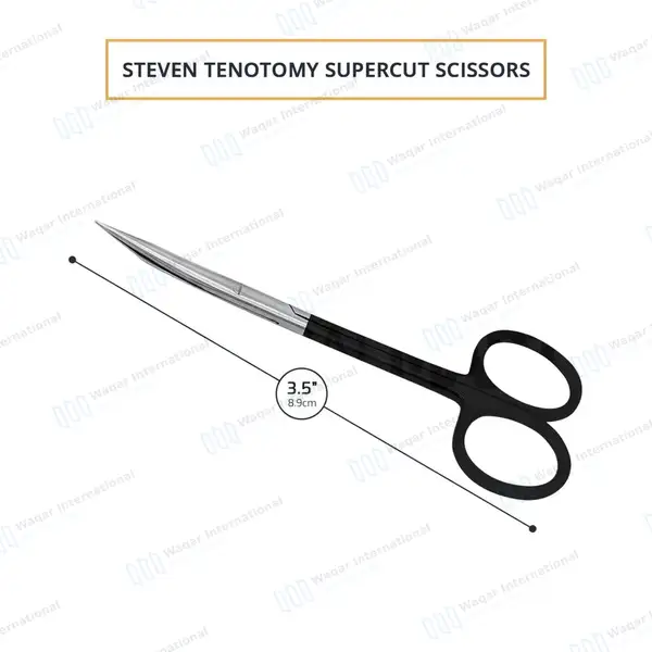 Supercut Stevens Tenotomy Scissors 3.5″ Curved - surgical instruments manufactured by Waqar International, Sialkot - view 3