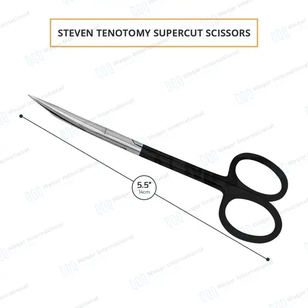 Supercut Stevens Tenotomy Scissors 5.5″ Curved - surgical instruments manufactured by Waqar International, Sialkot - view 3