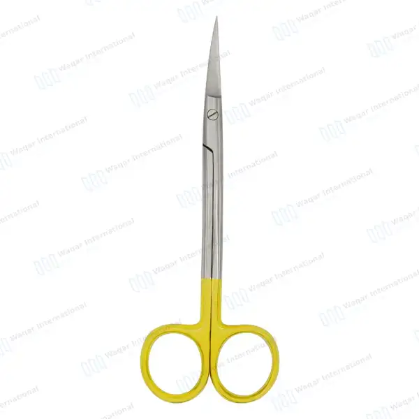T/C La Grange Gum Scissor 4.5″ Extra Sharp Double Curved - surgical instruments manufactured by Waqar International, Sialkot - view 9