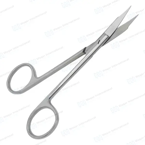 Goldman Fox Scissor 5″ Curved Dental Surgical Instrument - surgical instruments manufactured by Waqar International, Sialkot - view 2