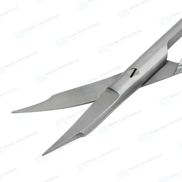 Goldman Fox Scissor 5″ Curved Dental Surgical Instrument - surgical instruments manufactured by Waqar International, Sialkot - view 5
