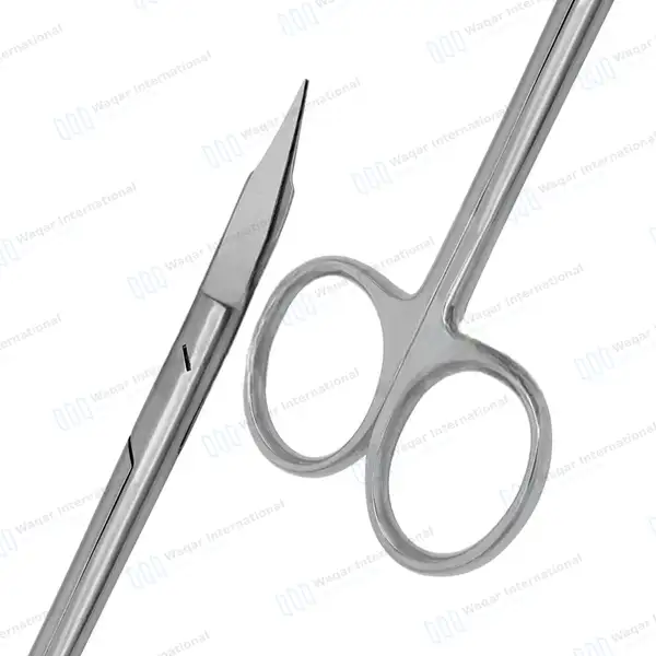 Goldman Fox Scissor 5″ Curved Dental Surgical Instrument - surgical instruments manufactured by Waqar International, Sialkot - view 6
