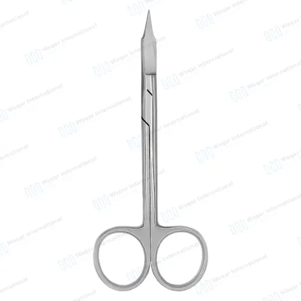 Goldman Fox Scissor 5″ Curved Dental Surgical Instrument - surgical instruments manufactured by Waqar International, Sialkot - view 8