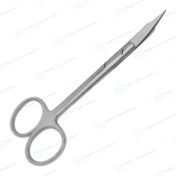 Goldman Fox Scissor 5″ Curved Dental Surgical Instrument - surgical instruments manufactured by Waqar International, Sialkot - view 9