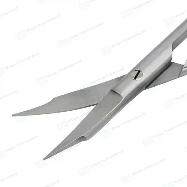 3 Pcs Goldman-Fox Gum Scissors Curved 5″ Dental Surgical Instruments - surgical instruments manufactured by Waqar International, Sialkot - view 4