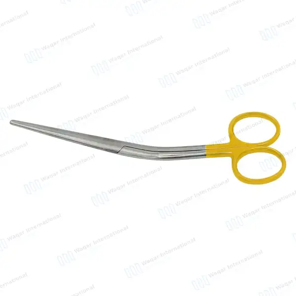T/C Cottle Dorsal Scissors 6″ Angled Shanks with Gold Handle - surgical instruments manufactured by Waqar International, Sialkot - view 6