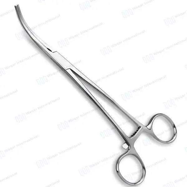 DeBakey-Rumel Atraumatic Forceps 9″ Curved Serrated Jaws - surgical instruments manufactured by Waqar International, Sialkot - view 2