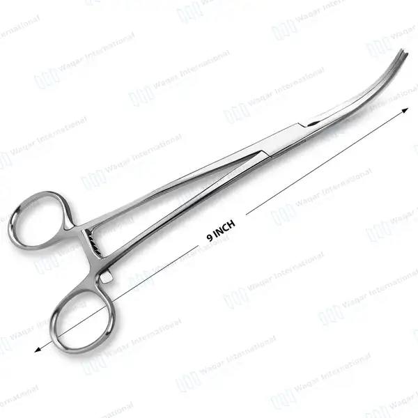 DeBakey-Rumel Atraumatic Forceps 9″ Curved Serrated Jaws - surgical instruments manufactured by Waqar International, Sialkot - view 3