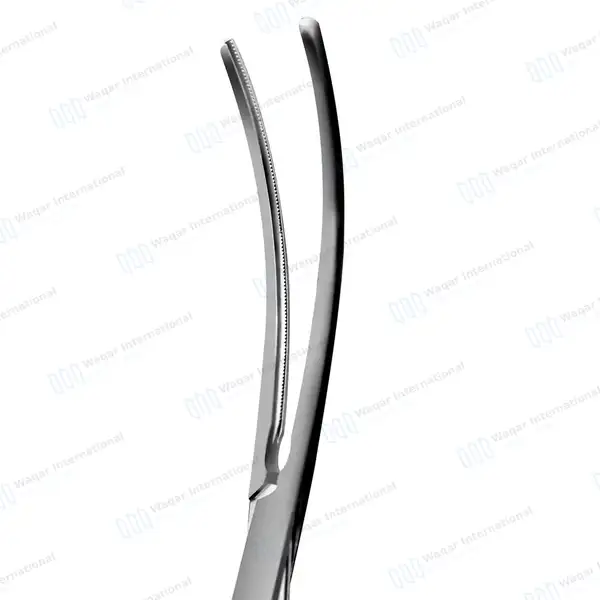 DeBakey-Rumel Atraumatic Forceps 9″ Curved Serrated Jaws - surgical instruments manufactured by Waqar International, Sialkot - view 4