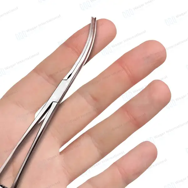 DeBakey-Rumel Atraumatic Forceps 9″ Curved Serrated Jaws - surgical instruments manufactured by Waqar International, Sialkot - view 8