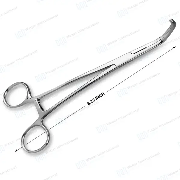 DeBakey-Satinsky Vena Cava Clamp 8.25″ Double Angled - surgical instruments manufactured by Waqar International, Sialkot - view 3