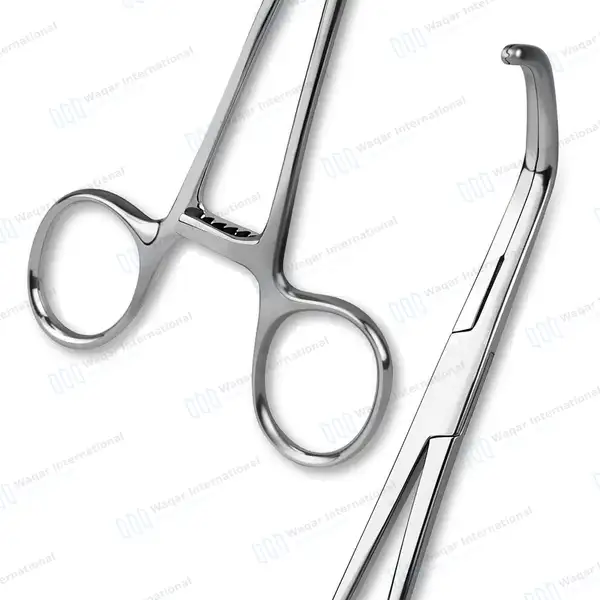 DeBakey-Satinsky Vena Cava Clamp 8.25″ Double Angled - surgical instruments manufactured by Waqar International, Sialkot - view 7