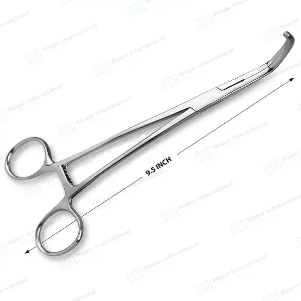 DeBakey-Satinsky Vena Cava Clamp 9.5″ Double Angled - surgical instruments manufactured by Waqar International, Sialkot - view 3