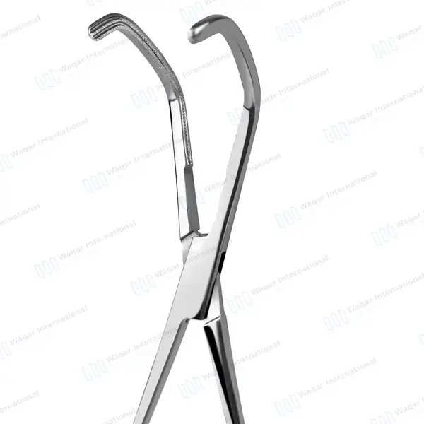 DeBakey-Satinsky Vena Cava Clamp 9.5″ Double Angled - surgical instruments manufactured by Waqar International, Sialkot - view 4