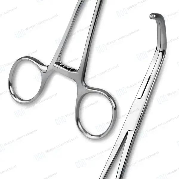 DeBakey-Satinsky Vena Cava Clamp 9.5″ Double Angled - surgical instruments manufactured by Waqar International, Sialkot - view 7