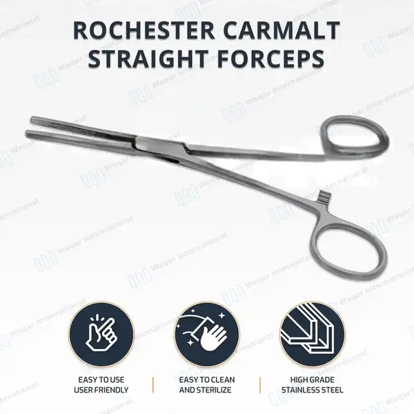Rochester Carmalt Forceps 6.25″ Straight - surgical instruments manufactured by Waqar International, Sialkot - view 10