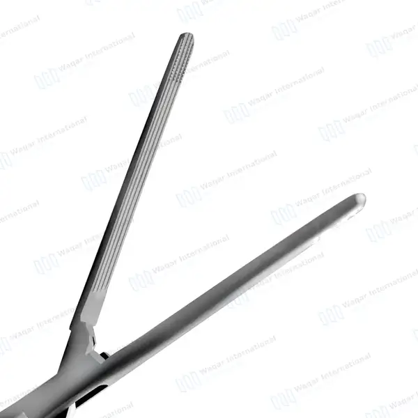 2 Pcs Carmalt Forceps Set 8″ (20.3cm) Straight & Curved - surgical instruments manufactured by Waqar International, Sialkot - view 2