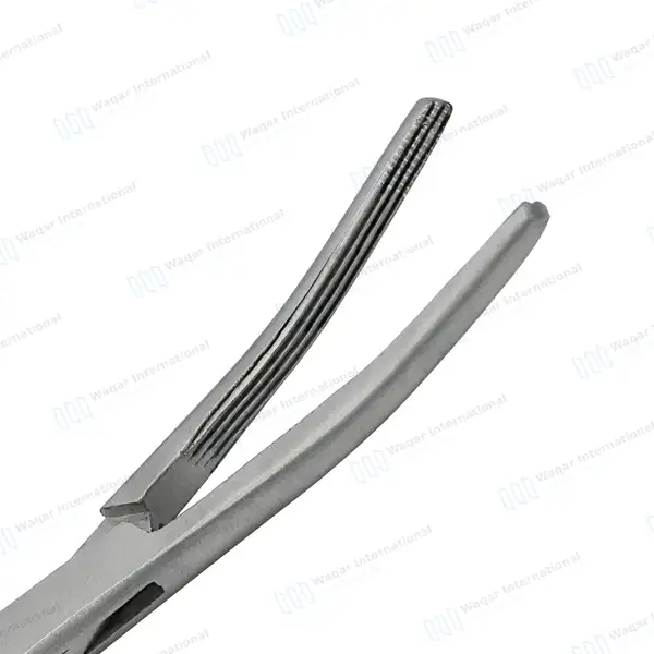 2 Pcs Carmalt Forceps Set 8″ (20.3cm) Straight & Curved - surgical instruments manufactured by Waqar International, Sialkot - view 3