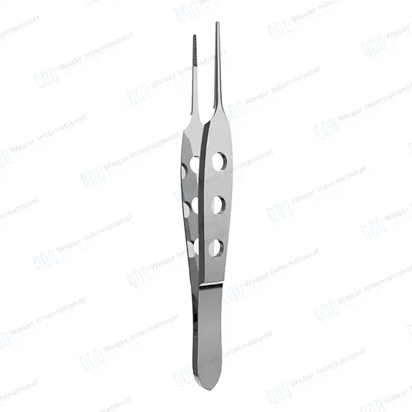 Bishop Harmon Dressing Forceps 3.5″ Serrated 0.5mm Wide Tip - surgical instruments manufactured by Waqar International, Sialkot - view 6