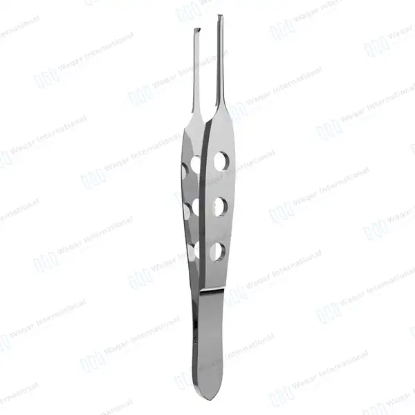 Bishop Harmon Micro Tissue Forceps 3.5″ Delicate 0.3mm 1×2 Teeth - surgical instruments manufactured by Waqar International, Sialkot - view 6