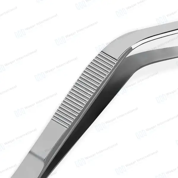 Troeltsch Wilde Ear Forceps 5″ Angular 1×2 Teeth - surgical instruments manufactured by Waqar International, Sialkot - view 3