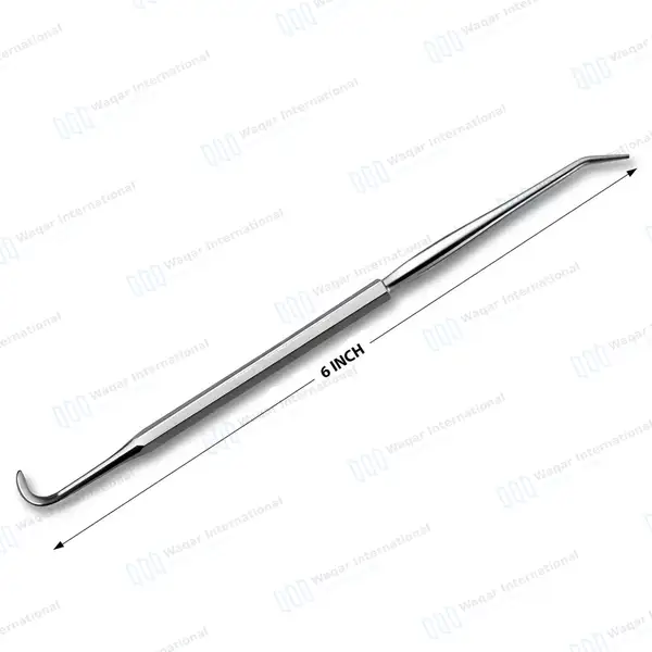 5 Pcs Hoober Mall Probe & Hook 6″ Double Ended - surgical instruments manufactured by Waqar International, Sialkot - view 3