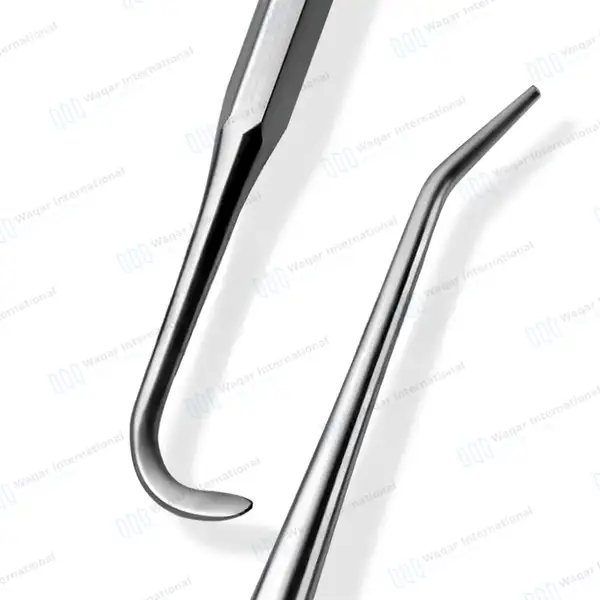 5 Pcs Hoober Mall Probe & Hook 6″ Double Ended - surgical instruments manufactured by Waqar International, Sialkot - view 7
