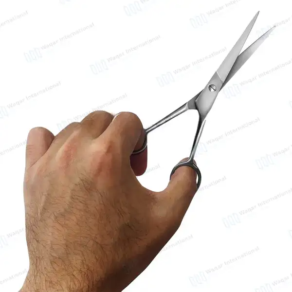 3 Pcs Professional Haidressing Scissors Kit 6.5″ & 7.5″ - surgical instruments manufactured by Waqar International, Sialkot - view 4