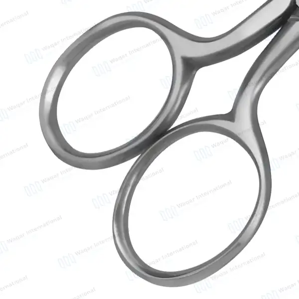 Baby Nail Safety Scissors 3.5″ Curved Rounded Tips Polished Finish - surgical instruments manufactured by Waqar International, Sialkot - view 6