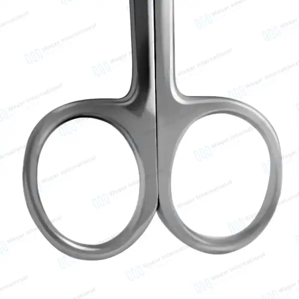 Nail Scissors 3.5″ Curved Blades - surgical instruments manufactured by Waqar International, Sialkot - view 5