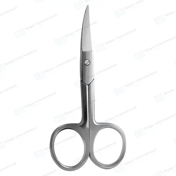 Nail Scissors 3.5″ Curved Blades - surgical instruments manufactured by Waqar International, Sialkot - view 8