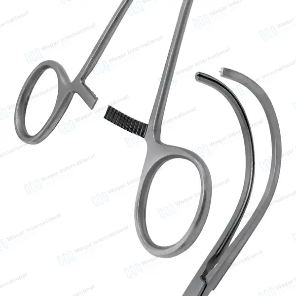 Debakey Atraumatic Aortic Aneurysm Clamps 10.75″ Full Curved 111mm Jaws - surgical instruments manufactured by Waqar International, Sialkot - view 6
