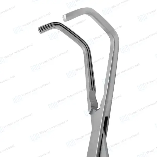 Debakey Beck Atraumatic Vena-Cava Clamp 8″ Double Angled 65mm Jaws - surgical instruments manufactured by Waqar International, Sialkot - view 4