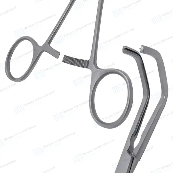 Debakey Beck Atraumatic Vena-Cava Clamp 8″ Double Angled 65mm Jaws - surgical instruments manufactured by Waqar International, Sialkot - view 5