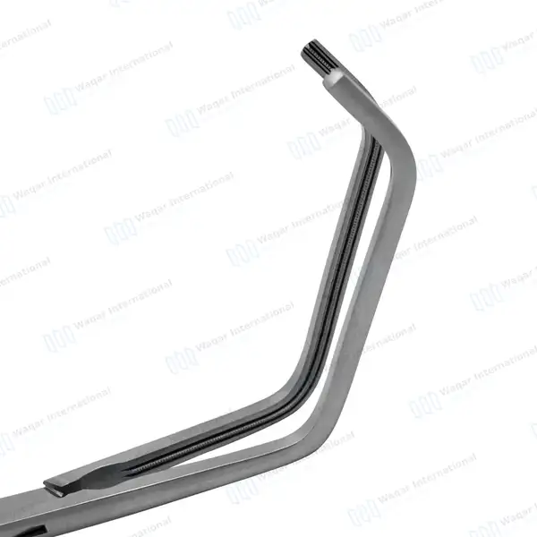 DeBakey Tangential Occlusion Clamps 11″ Double Angled 75mm Long x 17mm Deep Jaws - surgical instruments manufactured by Waqar International, Sialkot - view 5