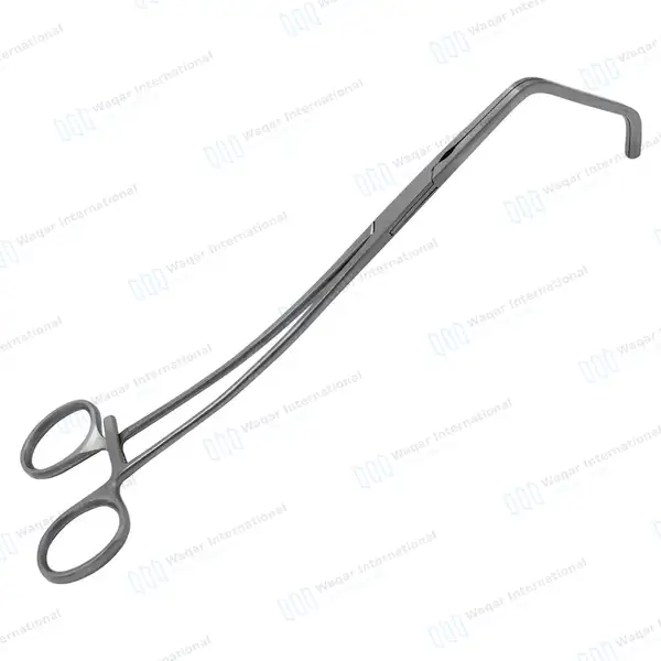 DeBakey Tangential Occlusion Clamps 11″ Double Angled 75mm Long x 17mm Deep Jaws - surgical instruments manufactured by Waqar International, Sialkot - view 7
