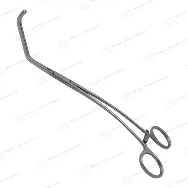 DeBakey Tangential Occlusion Clamps 11″ Double Angled 75mm Long x 17mm Deep Jaws - surgical instruments manufactured by Waqar International, Sialkot - view 8