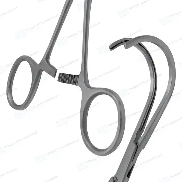 Debakey Atraumatic Multi-Purpose Clamps 6.75″ Curved Downwards 78mm Jaws - surgical instruments manufactured by Waqar International, Sialkot - view 6