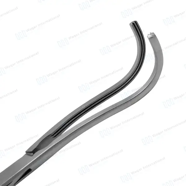 Debakey Atraumatic Vascular Clamps 9″ Angled 80mm Jaws - surgical instruments manufactured by Waqar International, Sialkot - view 5