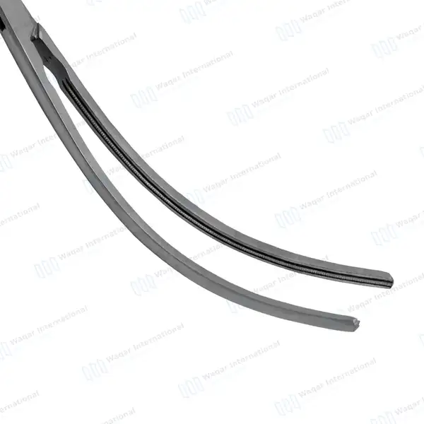 Debakey Peripheral Vascular Clamps 8″ Curved 93mm Atraumatic Jaws - surgical instruments manufactured by Waqar International, Sialkot - view 5