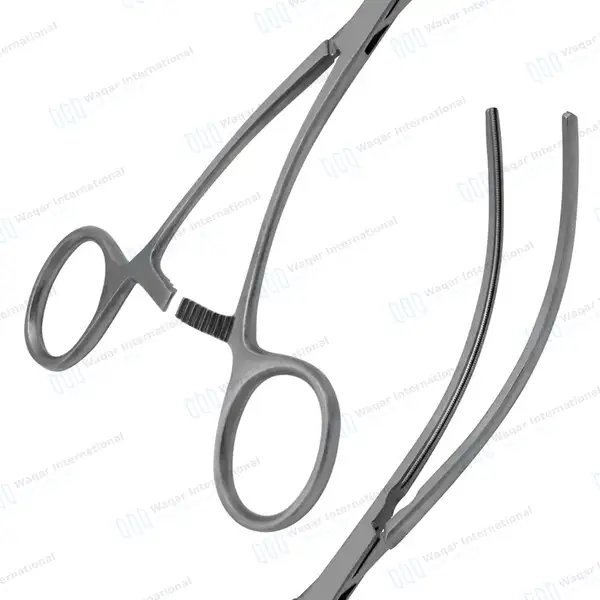 Debakey Peripheral Vascular Clamps 8″ Curved 93mm Atraumatic Jaws - surgical instruments manufactured by Waqar International, Sialkot - view 6