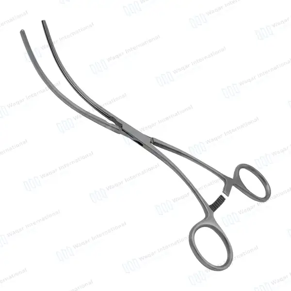 Debakey Peripheral Vascular Clamps 7.75″ Curved 90mm Atraumatic Jaws - surgical instruments manufactured by Waqar International, Sialkot - view 2