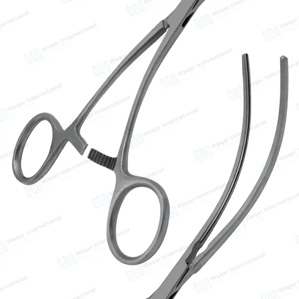 Debakey Peripheral Vascular Clamps 7.75″ Curved 90mm Atraumatic Jaws - surgical instruments manufactured by Waqar International, Sialkot - view 6