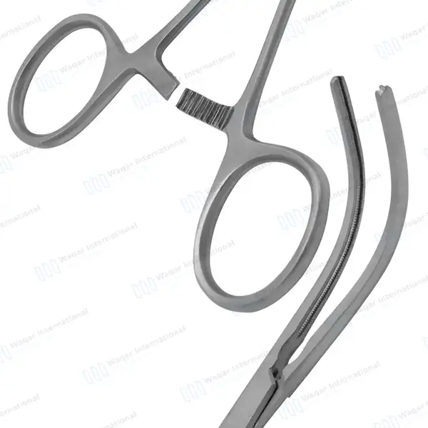 Debakey Peripheral Vascular Clamps 6.5″ Curved 56mm Atraumatic Jaws - surgical instruments manufactured by Waqar International, Sialkot - view 6