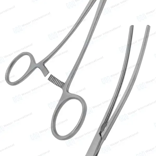 Debakey Aortic Aneurysm Clamp 12″ Curved 110mm Atraumatic 1×2 Teeth Jaws - surgical instruments manufactured by Waqar International, Sialkot - view 6