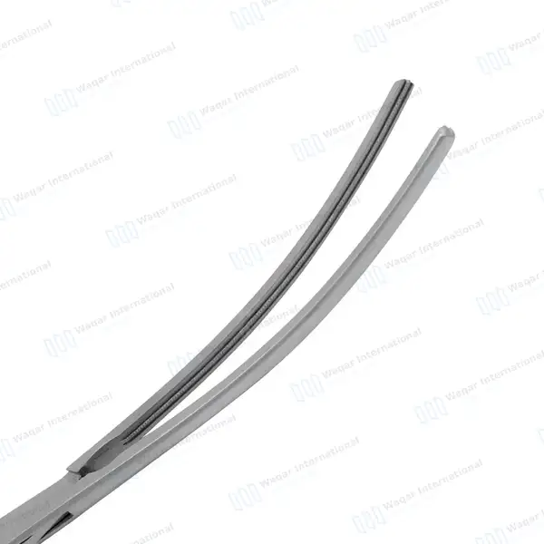Debakey Aortic Aneurysm Clamp 10″ Curved 95mm Atraumatic 1×2 Teeth Jaws - surgical instruments manufactured by Waqar International, Sialkot - view 5
