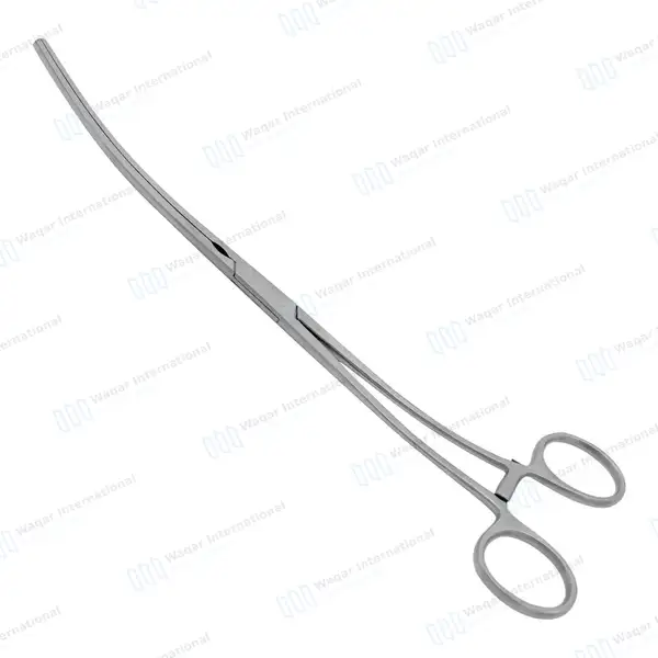 Debakey Aortic Aneurysm Clamp 10″ Curved 95mm Atraumatic 1×2 Teeth Jaws - surgical instruments manufactured by Waqar International, Sialkot - view 9