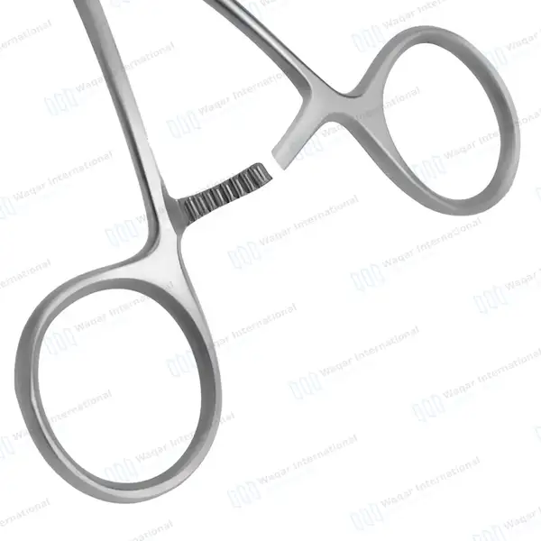 DeBAKEY Ring Handled Bulldog Clamps 45º Angled 4 7/8″ Curved Shanks - surgical instruments manufactured by Waqar International, Sialkot - view 6
