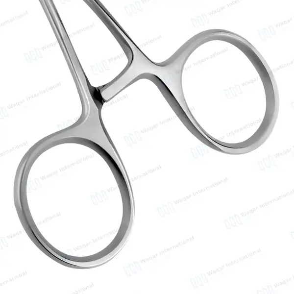 DeBAKEY Ring Handled Bulldog Clamps 45º Angled 4 7/8″ Curved Shanks - surgical instruments manufactured by Waqar International, Sialkot - view 7